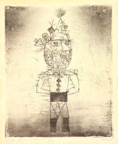 Prickle the Clown、または Stachel der Clown 作： Paul Klee