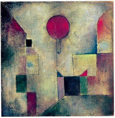 赤い風船、1922 作： Paul Klee