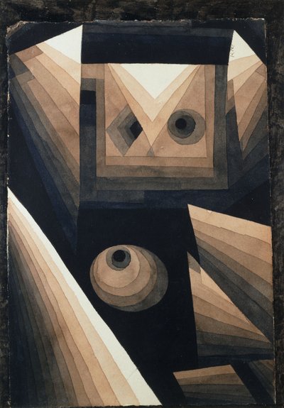 赤グラデーション; ロット・スタフング 作： Paul Klee
