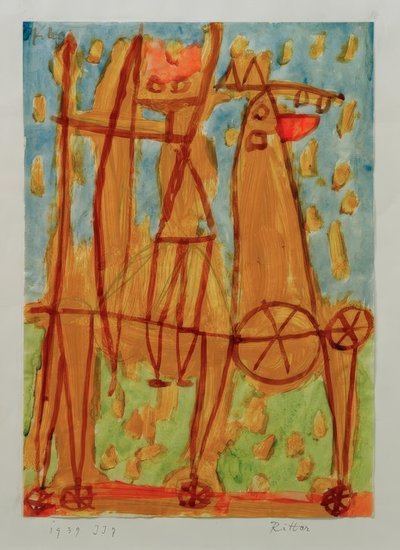 騎士 作： Paul Klee