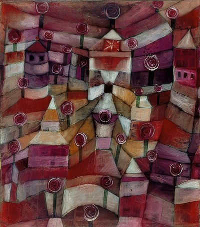 バラ園。 1920年 作： Paul Klee