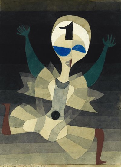 目標のランナー、1921年。 作： Paul Klee