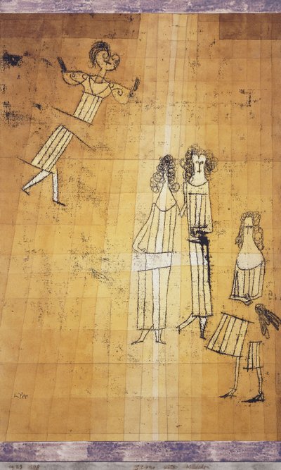 女の子同士のシーン 作： Paul Klee