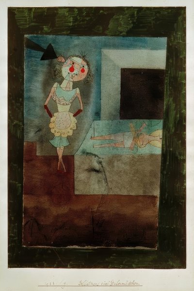 女中の自殺 作： Paul Klee