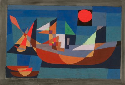 1927 年の休息中の船。 作： Paul Klee