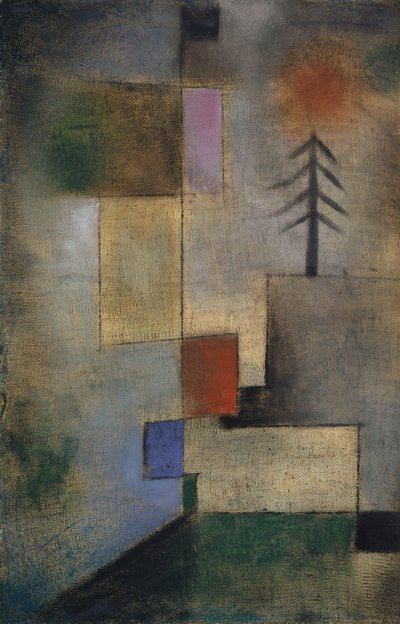 モミの木の小絵、1922年。 作： Paul Klee
