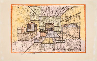 家々の空間、1921年。 作： Paul Klee
