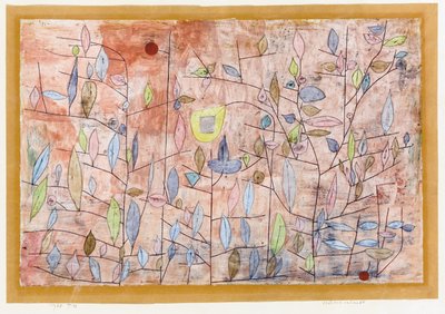 まばらな葉; スパリッチ ベラウト 作： Paul Klee