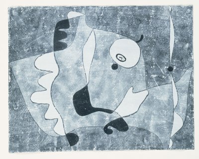 アップルのある静物 作： Paul Klee