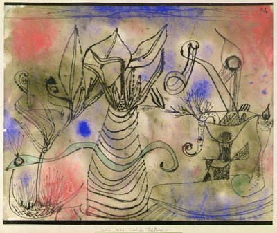 ヘビのある静物 作： Paul Klee