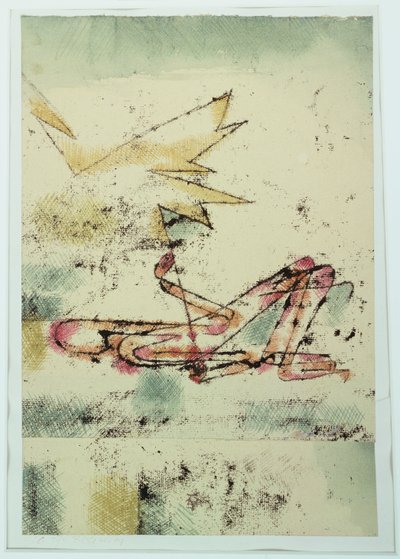 雷に打たれる 作： Paul Klee
