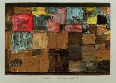 南アルプスの町B. 作： Paul Klee