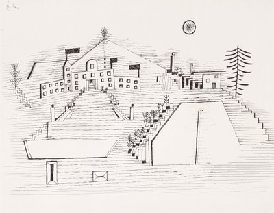 ベリデの夏の宮殿。 ベリデ近くの夏の宮殿 作： Paul Klee