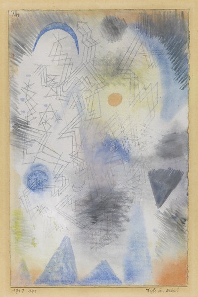 霧の中の標的、1917 作： Paul Klee