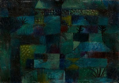 テラスガーデン、1920年。 作： Paul Klee