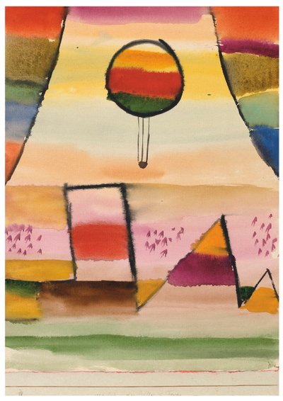 窓の気球、1929年。 作： Paul Klee