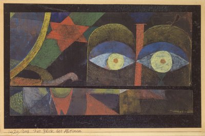 1920年のアーリマンの視線。 作： Paul Klee