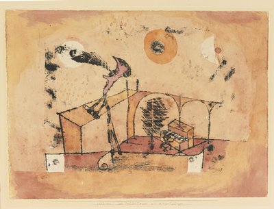 コンサート歌手としての英雄的テノール、1922 作： Paul Klee