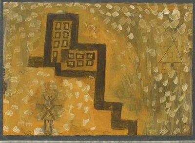 ハウス・オン・ハイ、1923年。 作： Paul Klee