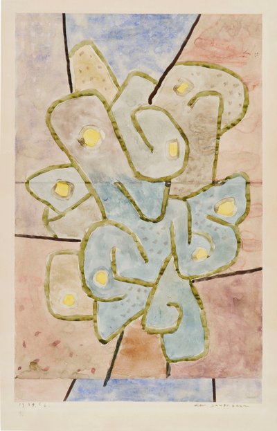 酸っぱい木、1939年。 作： Paul Klee