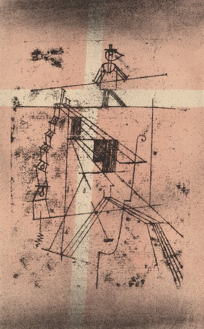 1923年のザイルタンツァーのタイトロープウォーカー。 作： Paul Klee