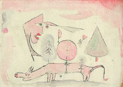 恥知らずな動物、1920 作： Paul Klee