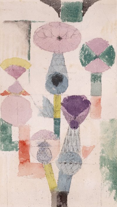 アザミの花; ディステルブルート 作： Paul Klee