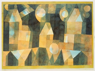 三つの家と橋 作： Paul Klee