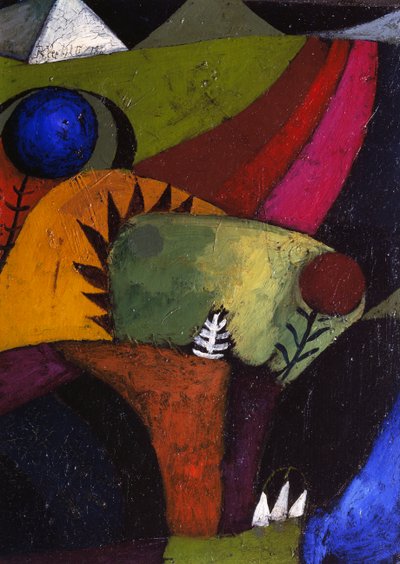 3 つの白い鈴の花 作： Paul Klee