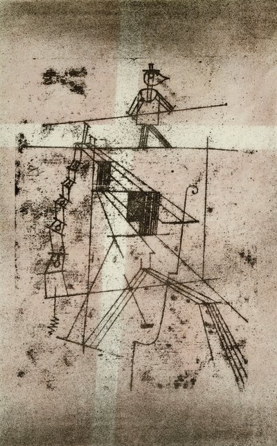 綱渡り師; ザイルタンツァー (コーンフェルド 95 IV b) 作： Paul Klee