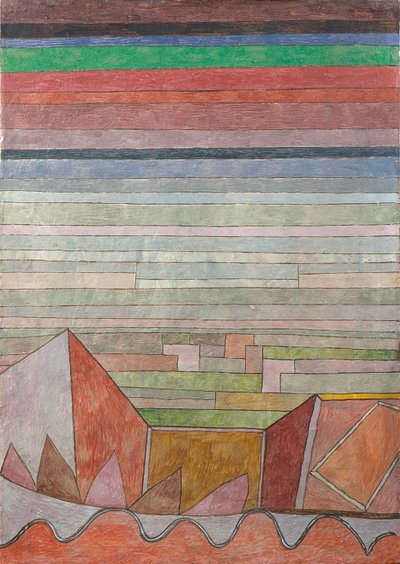 肥沃な国への眺め 作： Paul Klee
