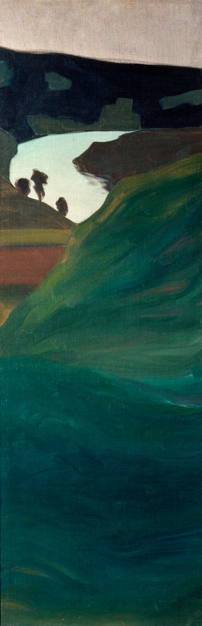Vista do vale do rio Aar (Pintura 作： Paul Klee