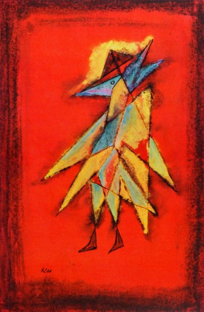 ビジョナリーバードマン、1930年頃（キャンバスに油彩） 作： Paul Klee