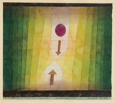 Vor dem Blitz before the Lightning、1923。 作： Paul Klee
