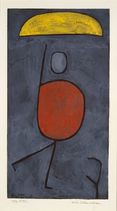 傘をさして、1939年。 作： Paul Klee