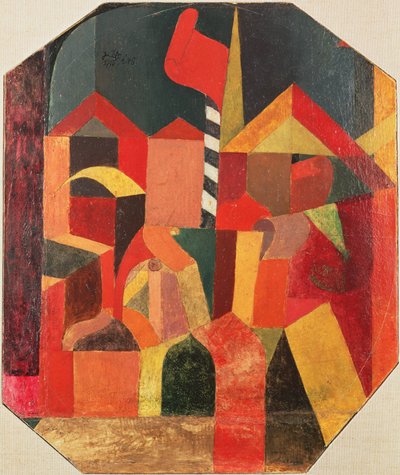 赤旗で 作： Paul Klee
