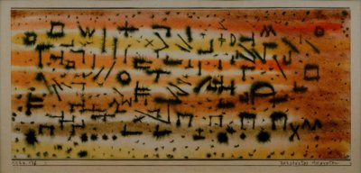 破壊されたエジプト 作： Paul Klee