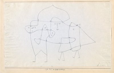 1930年、グループは閉じられたenlacésen un groupeに。 作： Paul Klee