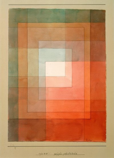 白いポリフォニック 作： Paul Klee