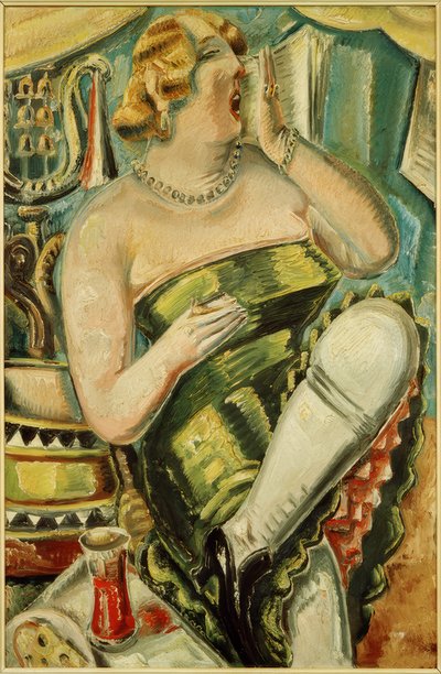 あくびをする女性 作： Paul Kleinschmidt