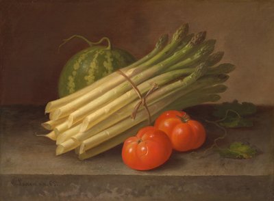 アスパラガス、トマト、カボチャ 作： Paul Lacroix