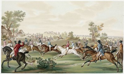 競馬、借金。19世紀 - ポール・ラクロア著「ディレクトワール、領事館、帝国」にて 作： Paul Lacroix