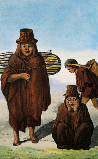 家禽の売り手、乞食、労働者、コロンビア、1822年と1823年にコロンビア共和国の旅からポール・ルグランによって彫刻、ガスパール・セオドア・モリエン（1796-1872）、南アメリカ 作： Paul Legrand