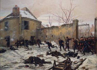 1870年の移動式衛兵による城の攻撃 19世紀後半 油彩・キャンバス 作： Paul Louis Narcisse Grolleron