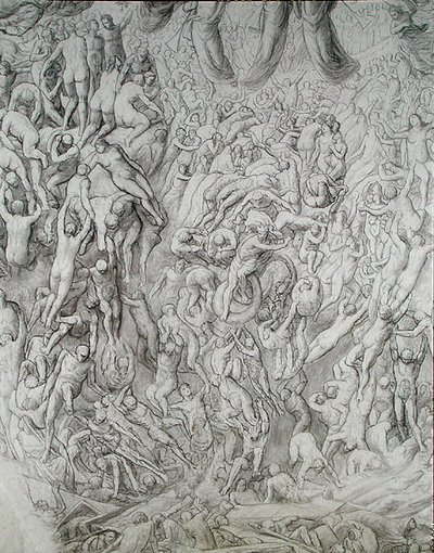 ラスト・ジャッジメント（紙に鉛筆） 作： Paul Marc Joseph Chenavard