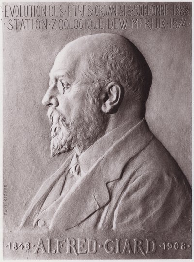 アルフレッド・ジャード（1846-1908）動物学者、肖像（リトグラフ 作： Paul Marie Louis Pierre Richer