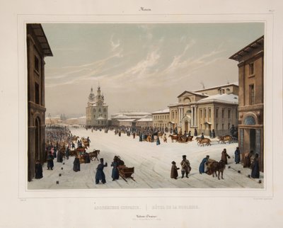 モスクワの貴族院の議会、1840年代 作： Paul Marie Roussel