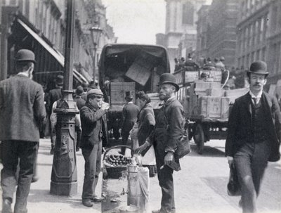 チープサイドのシャーベットまたは水売り、1893年 作： Paul Martin