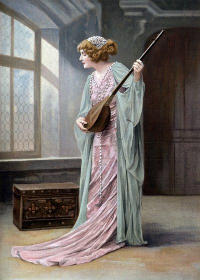 オペラ歌手マルグリット・カレ（1880-1947）、パリでオペラ「フィアンメット王女」のオルランダ役。 作： Paul Nadar