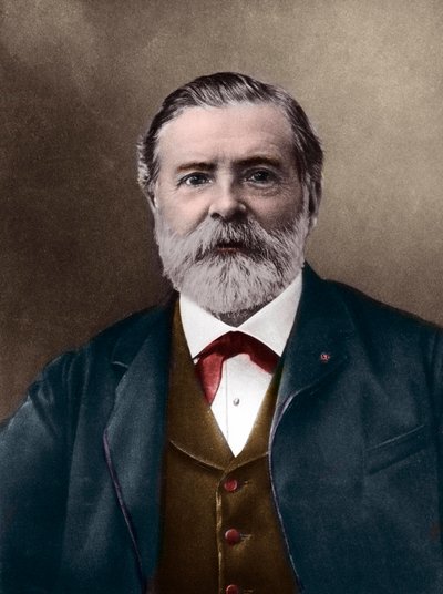 エティエンヌ＝ジュール・マレイ（1830-1904）の肖像。英国の科学者・年代写真家で、血圧計を発明し、写真と映画の先駆者。Photo by Nadar, Paul (1856-1939)。デジタルカラーリング。 作： Paul Nadar